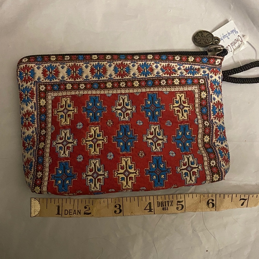 Cosmetic Bag made from oriental carpet Vintage NWT